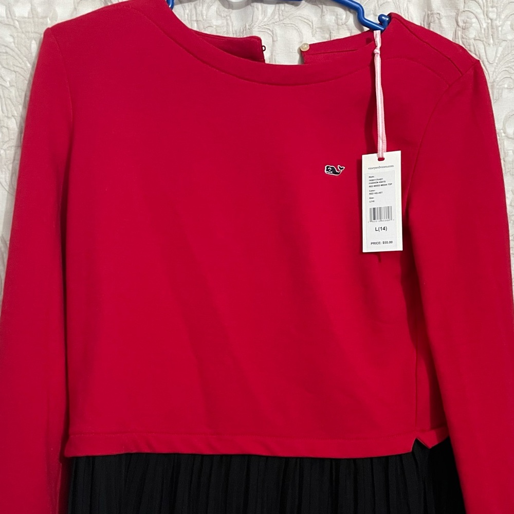 New Big girl 14 L  vineyard vines blouse.